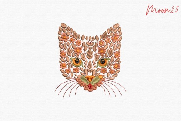 Floral Leopard Face Botanical Wild Appli